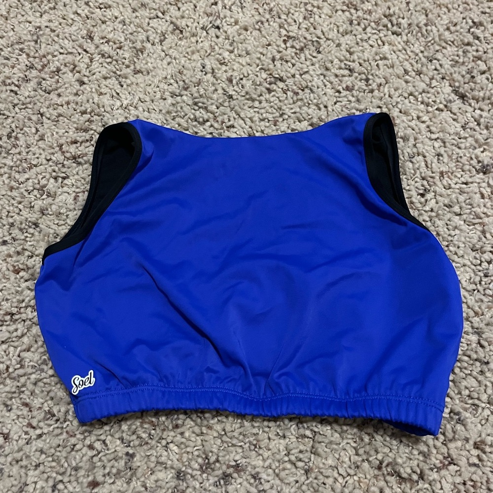 Blue dance or workout Top by Seel